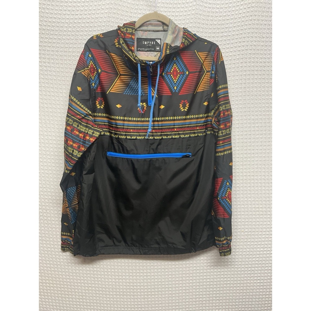 Empyre Pac Trail Anorak Pullover Windbreaker Men's Medium Aztec Tribal Southwest